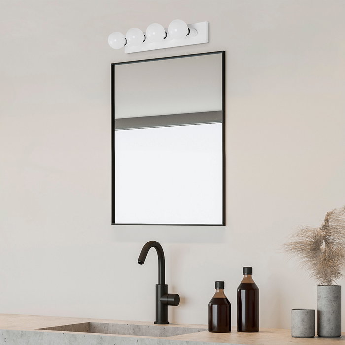 Opviq Mirro - 12241 Lámpara de pared blanca con tapa de cristal